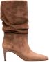 Paris Texas 60mm slouched suede boots Brown - Thumbnail 1