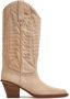 Paris Texas 70mm embroidered-motif suede boots Neutrals - Thumbnail 1