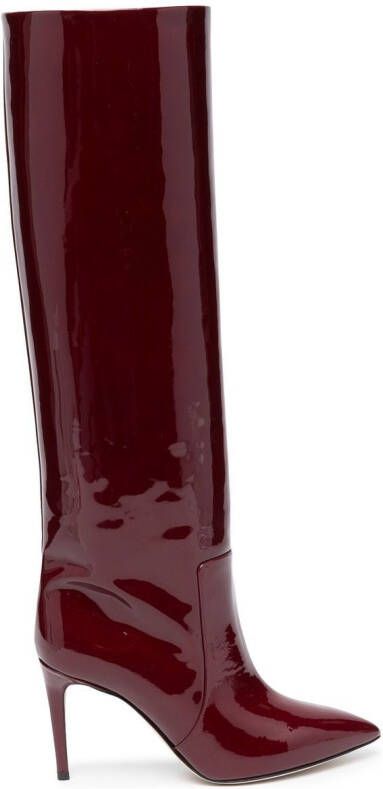 Paris Texas 85mm patent leather boots Red