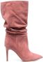 Paris Texas 90mm heeled suede boots Pink - Thumbnail 1