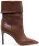 Paris Texas 90mm leather ankle boots Brown - Thumbnail 1