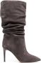 Paris Texas 90mm slouchy suede boots Grey - Thumbnail 1