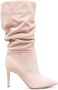 Paris Texas 95mm slouchy suede boots Pink - Thumbnail 1