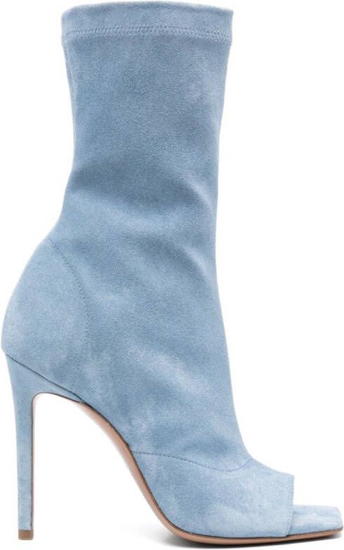 Paris Texas Amanda 105mm ankle boots Blue