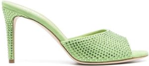 Paris Texas Holly 80mm stiletto mules Green