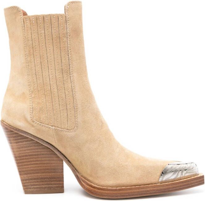 Paris Texas Dallas 100mm ankle boots Neutrals