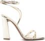 Paris Texas Diana 105mm wraparound sandals Gold - Thumbnail 1