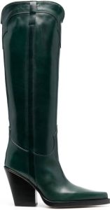 Paris Texas El Dorado knee-length 95mm boots Green