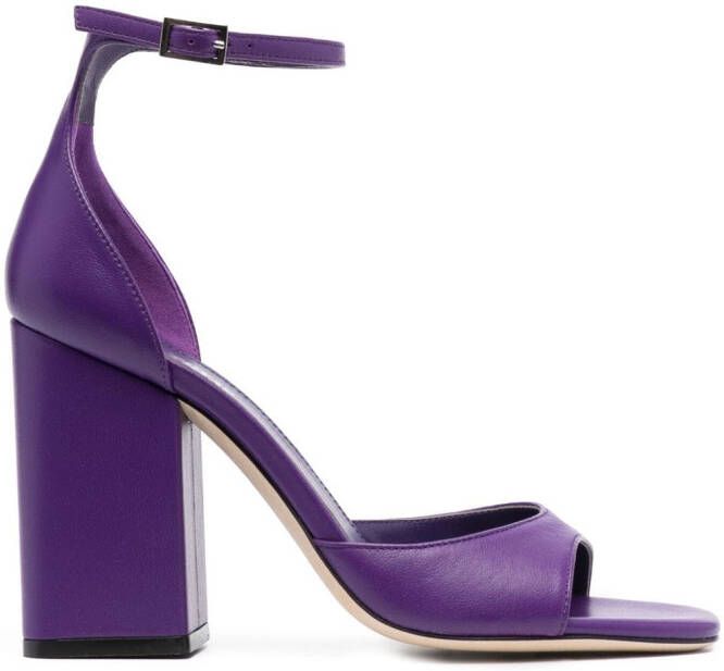 Paris Texas Fiona 95mm block-heel sandals Purple