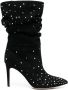 Paris Texas Holly 100mm crystal-embellished slouchy boots Black - Thumbnail 1