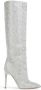 Paris Texas Holly crystal-embellished 105mm knee boots Silver - Thumbnail 1
