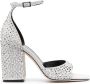 Paris Texas Holly Fiona 100mm leather sandals Silver - Thumbnail 1