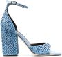 Paris Texas Holly Fiona 100mm rhinestone sandals Blue - Thumbnail 1