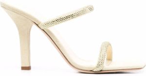 Paris Texas Holly Linda 90mm embellished mules Neutrals