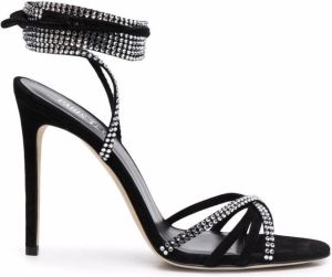 Paris Texas Holly Nicole crystal-embellished sandals Black