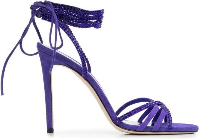 Paris Texas Holly Nicole embellished sandals Purple