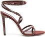 Paris Texas Holly Zoe 105mm stud-embellished sandals Brown - Thumbnail 1
