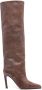 Paris Texas Jude 100mm knee-high leather boots Brown - Thumbnail 1