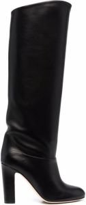 Paris Texas knee-length leather boots Black
