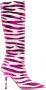 Paris Texas Mama zebra-print 105mm boots Pink - Thumbnail 1
