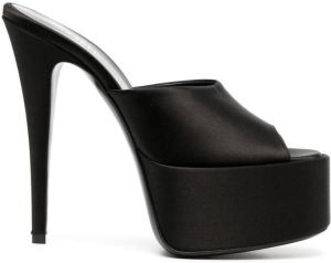 Paris Texas Marina 130mm mules Black