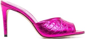 Paris Texas metallic high-heel sandals Pink