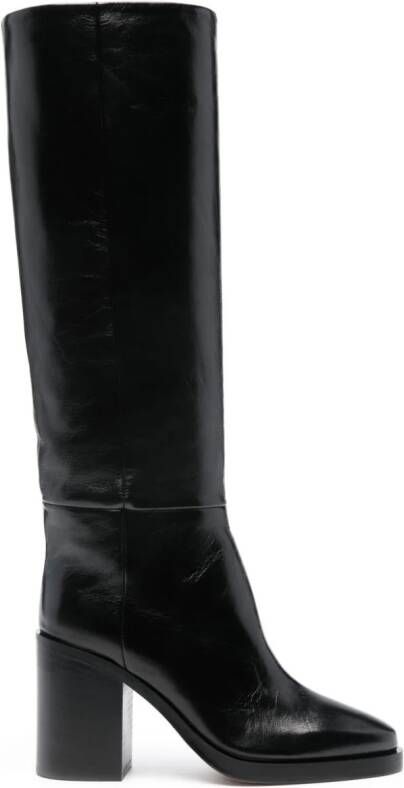 Paris Texas Ophelia 90mm crinkle-effect boots Black