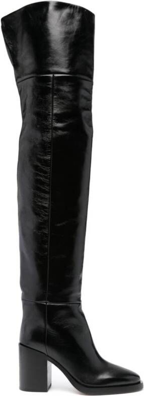 Paris Texas Ophelia 95mm leather boots Black