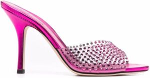 Paris Texas Penelope 95mm crystal-embellished sandals Pink