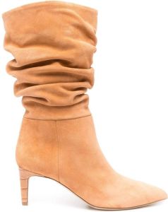 Paris Texas pointed-toe slouchy boots Orange