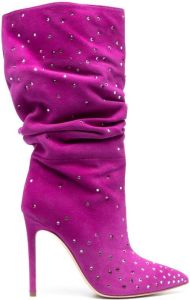 Paris Texas rhinestone-embellished 105mm boots Pink