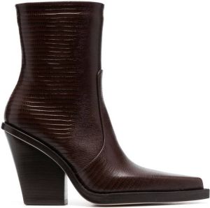 Paris Texas Rodeo 100mm ankle boots Brown