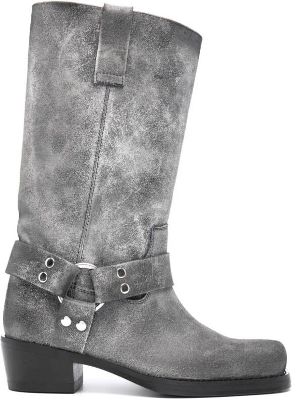 Paris Texas Roxy 45mm suede boots Grey