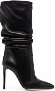 Paris Texas slouchy leather boots Black