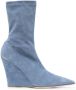 Paris Texas Wanda 95mm ankle boots Blue - Thumbnail 1