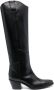 P.A.R.O.S.H. 65mm knee-high leather boots Black - Thumbnail 1