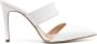 P.A.R.O.S.H. 95mm leather mules White - Thumbnail 1