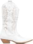 P.A.R.O.S.H. embroidered-design texan boots White - Thumbnail 1