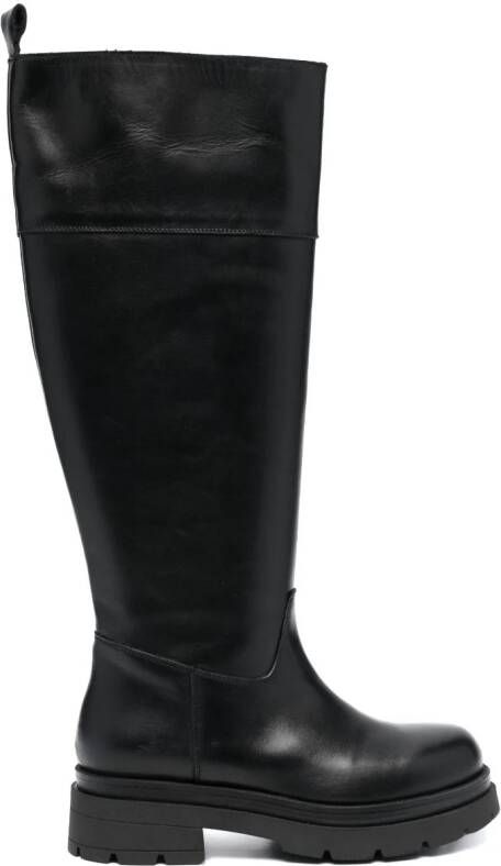 P.A.R.O.S.H. knee-high leather boots Black