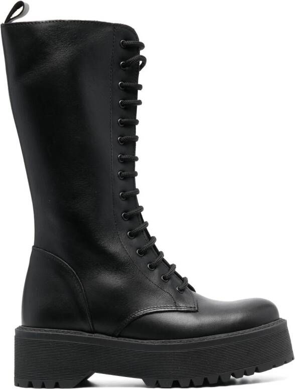 P.A.R.O.S.H. lace-up leather boots Black