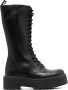 P.A.R.O.S.H. lace-up leather boots Black - Thumbnail 1