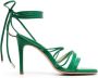 P.A.R.O.S.H. leather ankle-tie sandals Green - Thumbnail 1