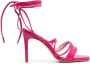 P.A.R.O.S.H. leather ankle-tie sandals Pink - Thumbnail 1
