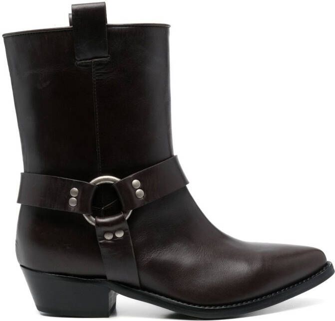 P.A.R.O.S.H. Stivale ankle cowboy-style boots Brown