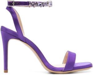 P.A.R.O.S.H. Vashoe rhinestone-embellished sandals Purple