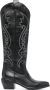 P.A.R.O.S.H. Western 60mm leather knee-high boots Black - Thumbnail 1