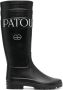 Patou x Le Chameau logo-print boots Black - Thumbnail 1