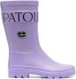 Patou x Le Chameau logo-print rain boots Purple - Thumbnail 1