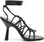 Patrizia Pepe 100mm lace-up sandals Black - Thumbnail 1