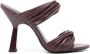 Patrizia Pepe 100mm leather sandals Purple - Thumbnail 1